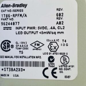 Allen Bradley 1786-RPFM/A (96244077) | ControlNet Fiber Module