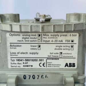 ABB 18341-S5515202/001 | Digital Positioner TZIDC