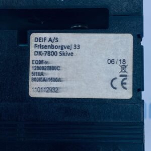 Deif EQ96-x (0 To 800/4000A) | Moving Coil 90° Meter