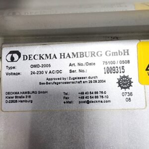 Deckma Hamburg OMD-2005 | Bilge Alarm Oil Content Meter