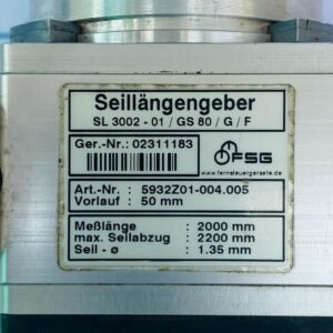 Seillangengeber SL 3002-01/GS80/G/F (5932Z01-004.005) | Pressure transmitter