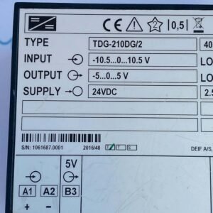 Deif TDG-210DG/2 | Insulation amplifier