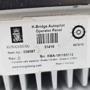 Kongsberg 338587 | Rev.C | K-Bridge Autopilot Operator Panel