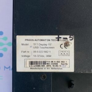 Praxis 98.6.022.662.1 | TFT Display 15” USB Touch Screen