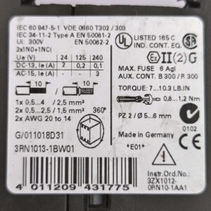 Siemens 3RN1013-1BW01 | Sirus Thermistor Motor Protection