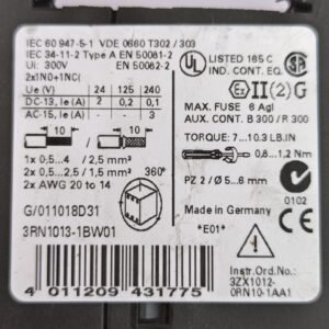 Siemens 3RN1013-1BW01 | Sirus Thermistor Motor Protection