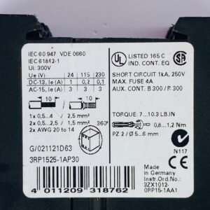 Siemens 3RP1525-1AP30 | Time Relay