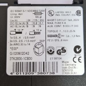 Siemens 3TK2830-1CB30 | Sirus Safety Relay