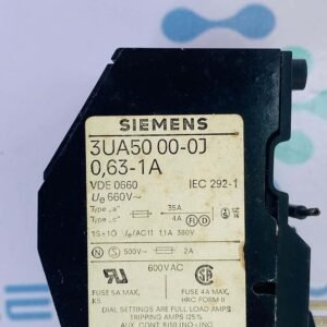Siemens 3UA50 00-0J | Thermal Delayed Overload Relay
