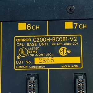 Omron C200H-BC081-V2 | CPU Base Unit