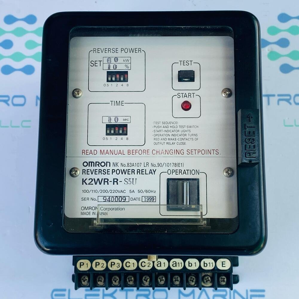 Omron K2WR-R-S5U | Reverse Power Relay
