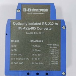 B&B Electronics 485LDRC | Optically Isolated RS-232 to RS-422/485 Converter