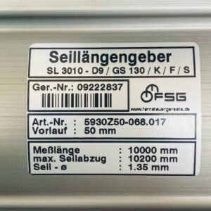 Seillangengeber SL 3010-D9/GS130/K/F/S | Rope Length Transmitter