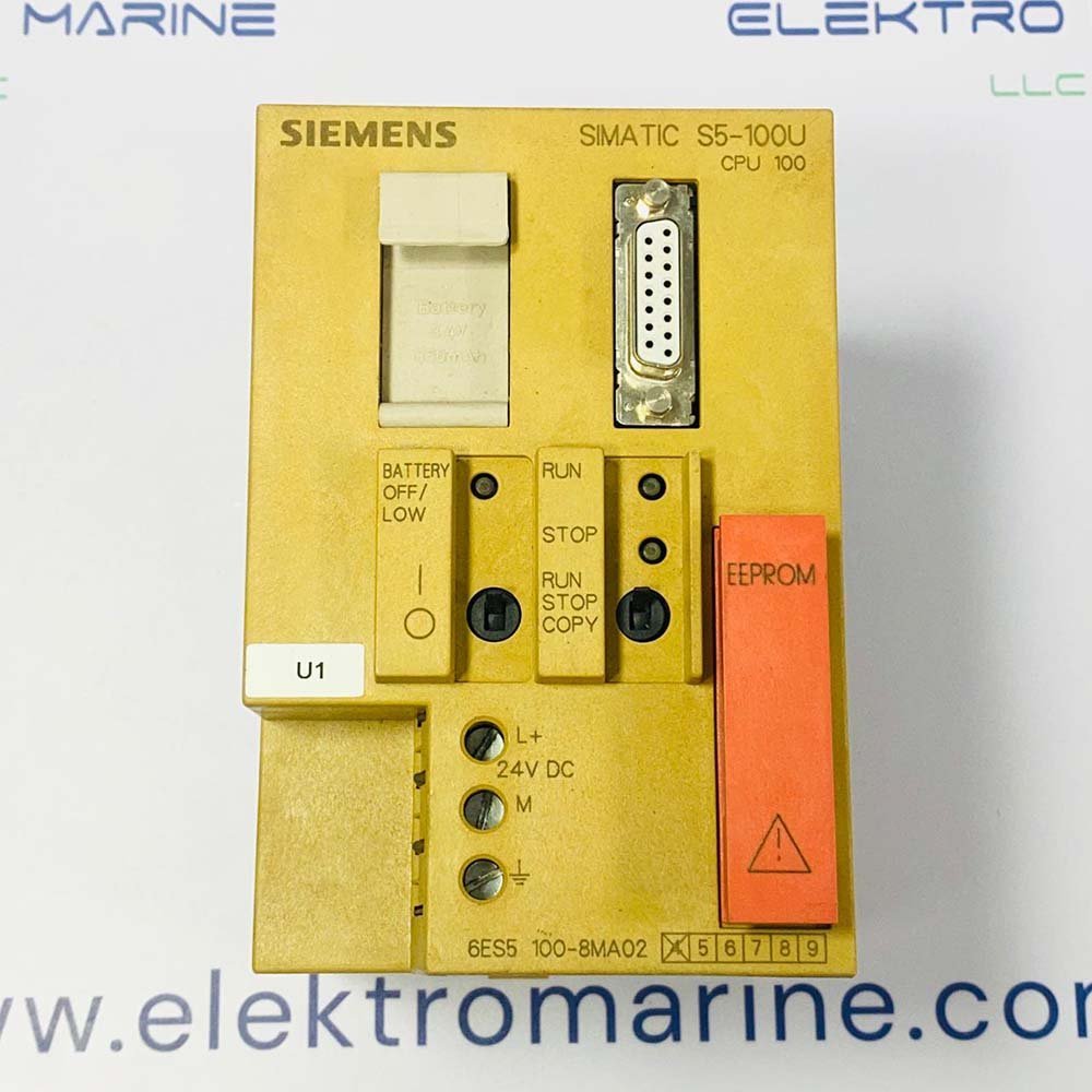 Siemens 6ES5 100-8MA02 | SIMATIC S5-100U Central Processing Unit