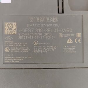 Siemens 6ES7 318-3EL01-0AB0 | Simatic S7-300 PLC CPU