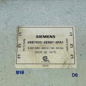Siemens 6SE7033-2ES87-0FA1 | Simovert Masterdrives Vector Control