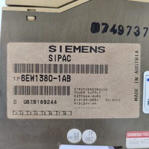 Siemens 6EW1380-1AB | Power Supply Unit