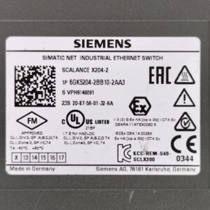 Siemens 6GK5204-2BB10-2AA3 | Simatic Net Ethernet Switch Scalance X 204-2
