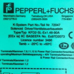 Pepperl+Fuchs KFD2-SL-Ex1.48-90A (72047) | Solenoid Driver