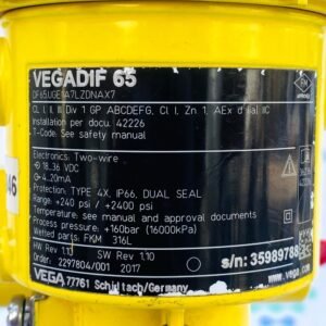 Vega DF65.UGE1A7LZDNAX7 | Vegadif 65 Pressure Transmitter