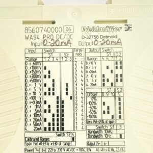 Weidmuller WAS4 Pro DC/DC (8560740000-06) | Singnal Isolator