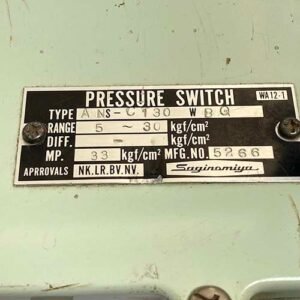 Saginomiya ANS-C130WBQ (Range : 5 – 30 Kgf/Cm2) | Pressure Controls