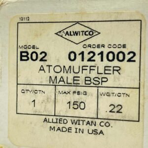 Alwitco B02 (0121002) | Automuffler male bsp (Size-02)