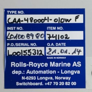 Rolls Royce CAA-480004-010W | Poscon Joystick Systems