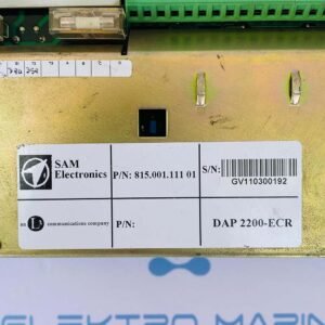 SAM Electronics DAP 2200-ECR (815.001.111 01) | Monitoring And Control System