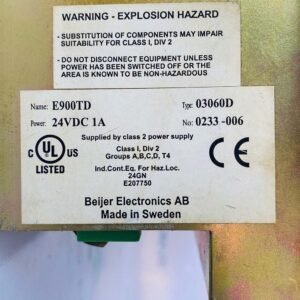 Beijer Electronics E900TD (03060D) | Operator Interface Terminal