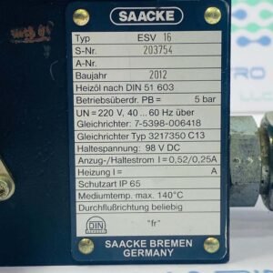 Saacke ESV 16 | Electromagnetic Valve