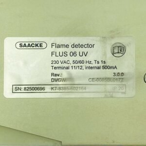 Saacke FLUS 06 UV | Flame Detector