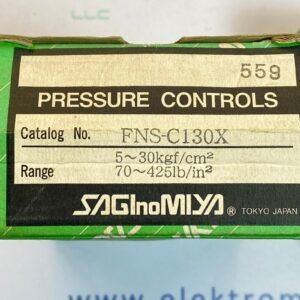 Saginomiya FNS-C130X (Range : 5-30 Kgf/Cm2) | Pressure Controls