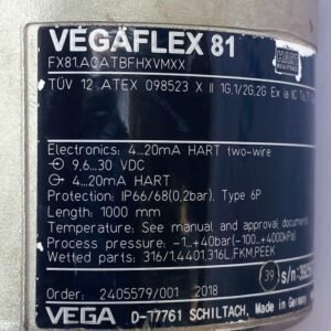Vega FX81.ACATBFHXVMXX | Vegaflex 81 Pressure Transmitter