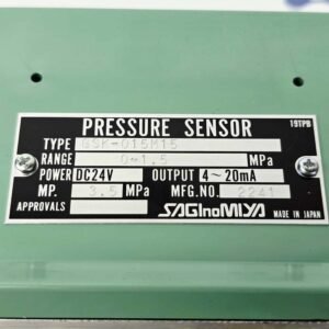 Saginomiya GSK-015M15 (Range : 0-1.5 Mpa) | Pressure Sensor