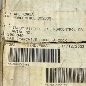 Kongsberg NA1043+FN2080-3-07 SCHAFNER (3900049) | Input Filter Z1