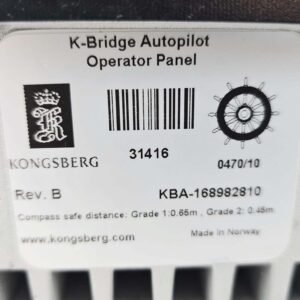 Kongsberg KBA-168982810 | 31416 (Rev.B) | K-Bridge Autopilot Operator Panel