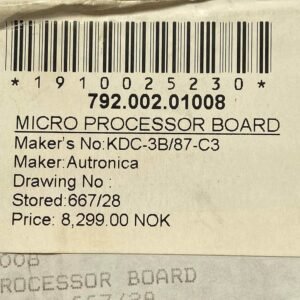 Kongsberg KDC-3B/87-C3 (7252-074.0001) | Micro Processor Board