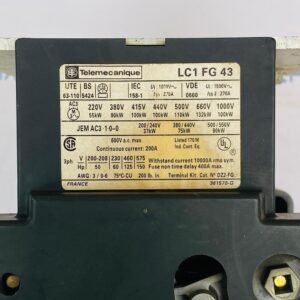 Telemecanique LC1FG 43 | Contactor Breaker