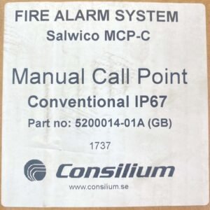 Consilium MCP-C (5200014-01A) | Manual Call Point