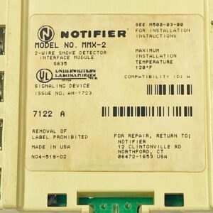 Notifier MMX-2 | 2-Wire Smoke Detector Interface Module