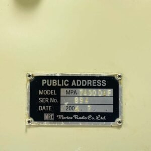 MRC MPA-7400DAF | Public Address