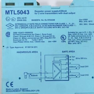 Measurement Technology MTL5043 | Repeater Power Supply 4/20mA