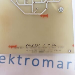 Norcontrol NN-1E 203 (HE110079A) | Autochief Setpoint & MISC Card