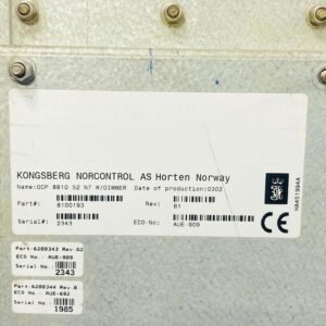 Norcontrol OCP 8810 S2 NT (8100193) | Rev. B1 | Operator Control Panel Keyboard