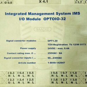 Saacke OPTOIO-32 | Integrated Management System I/O Module
