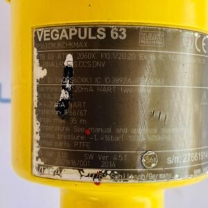 Vega PS63.CMJKCHKMAX | Vegapuls 63 Radar Level Sensor