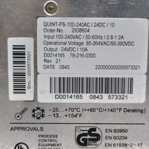 Phoenix Contact QUINT-PS/100-240AC/24DC/10 (2938604) | Power Supply