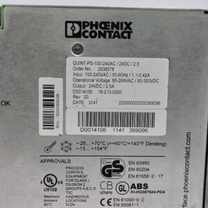 Phoenix Contact QUINT-PS/100-240AC/24DC/2.5 (2938578) | Power Supply