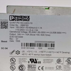 Phoenix Contact QUINT-PS/1AC/24DC/10 (2866763) | Power Supply